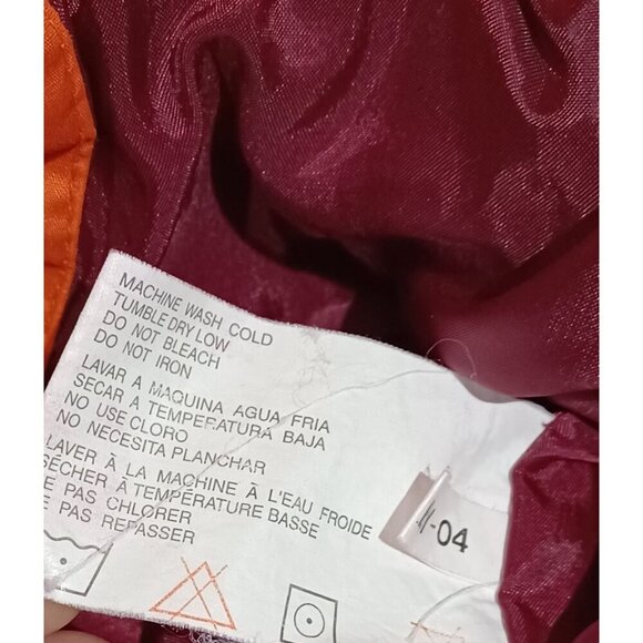 ProPlayer Mens VT Hokies Jacket XXL Orange & Burgundy Polyester Cotton Nylon VTG - Picture 6 of 10